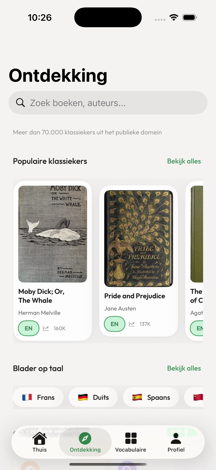 Kalima-ontdekcatalogus met boeken uit het publieke domein